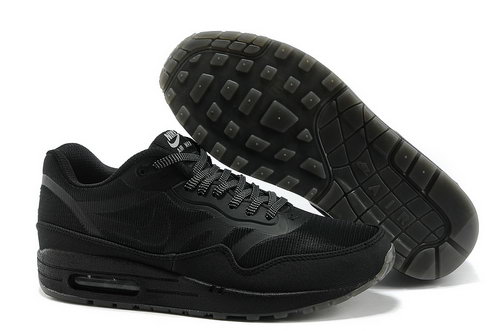 Nike Air Max 1 Prm Tape Unisex All Black Sports Shoes Netherlands